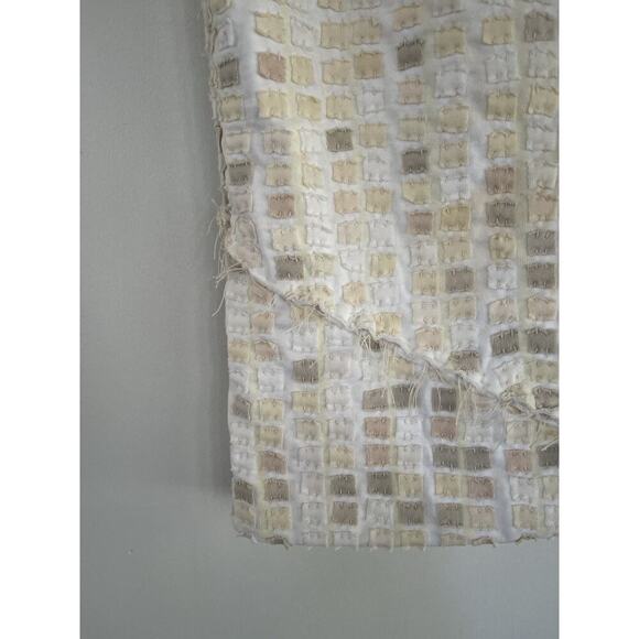 Project Alabama Designer Patchwork Skirt Tan Cream Size S Deadstock Couture Rare - Picture 3 of 13